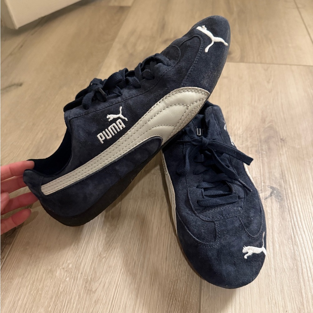 Men’s Puma Blue Suede driving shoes, speedcats , size 12